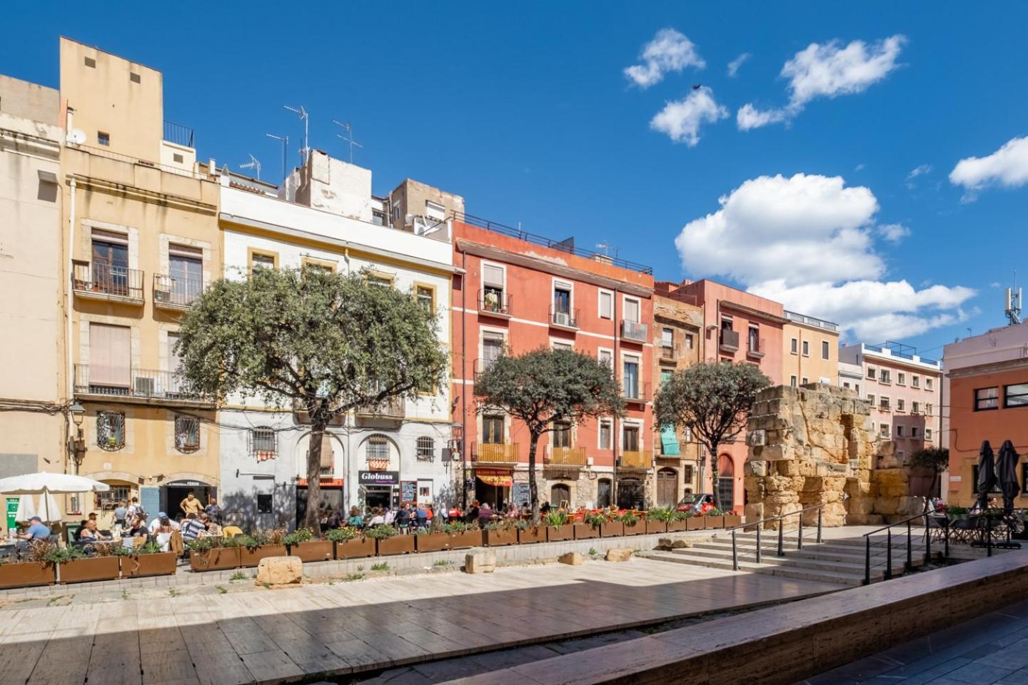 Apartamento En El Corazon De Tarragona. Planta Baja Con Patio. Buitenkant foto